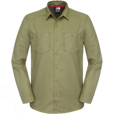 Camisa The North Face Manga Larga Rambla Hombre - Verde Oliva Verde - Chile WNM357289